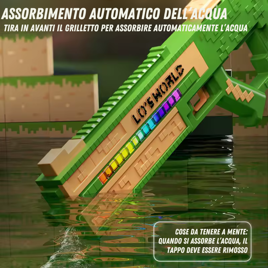 Pistola ad Acqua Elettrica di Minecraft
